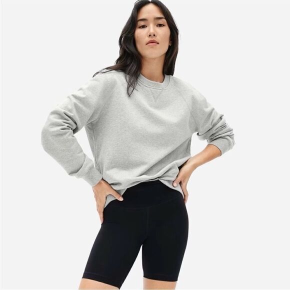 NWT Everlane The Unisex French Terry Crew Neck in Grey Size XXS - Picture 1 of 10